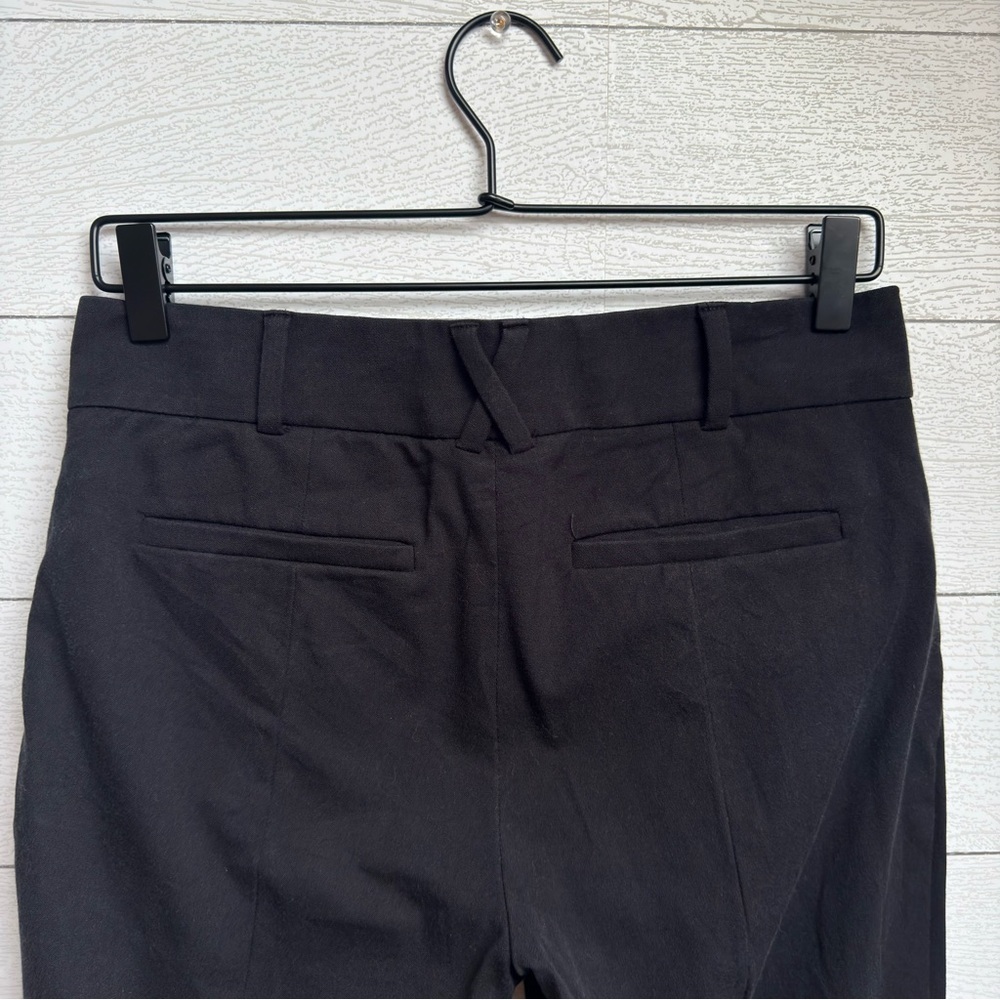 Anthropologie | Slim Black Tailored Ankle Pants – Minimalist Workwear | Size 4 - Picture 7 of 9